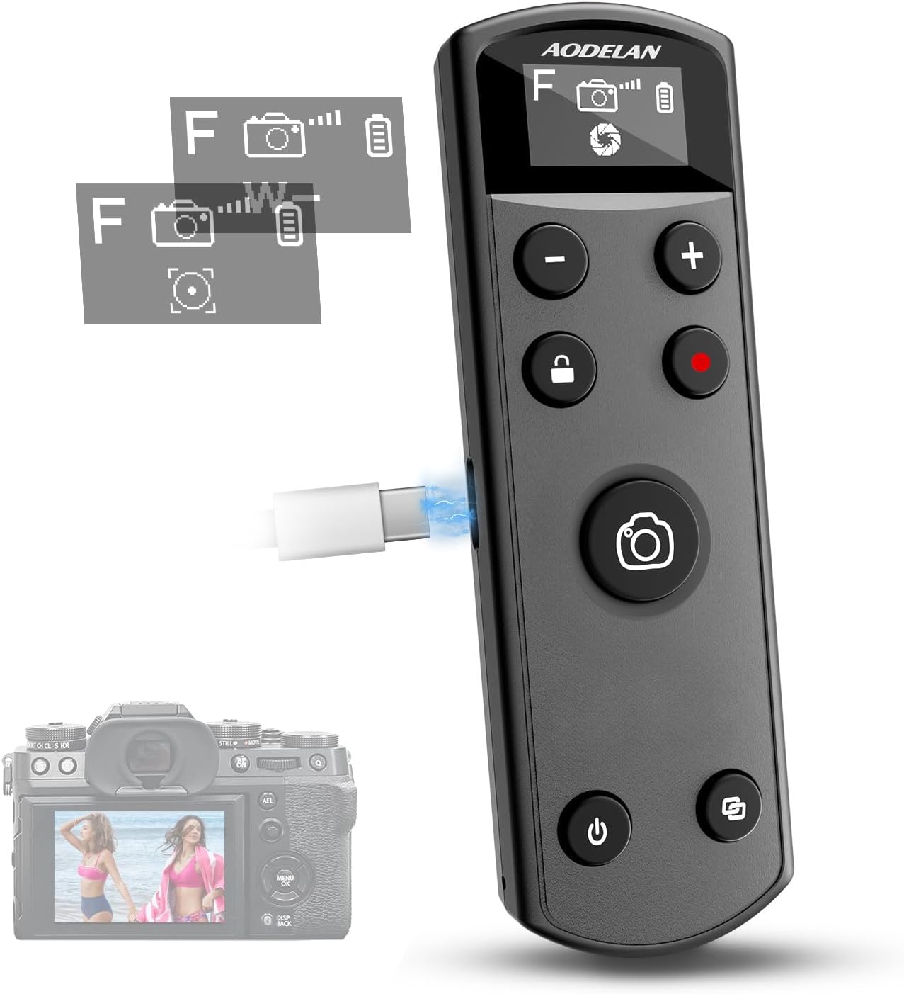 Fujifilm Camera X100Vi - Black USB-C Rechargeable Remote Control with