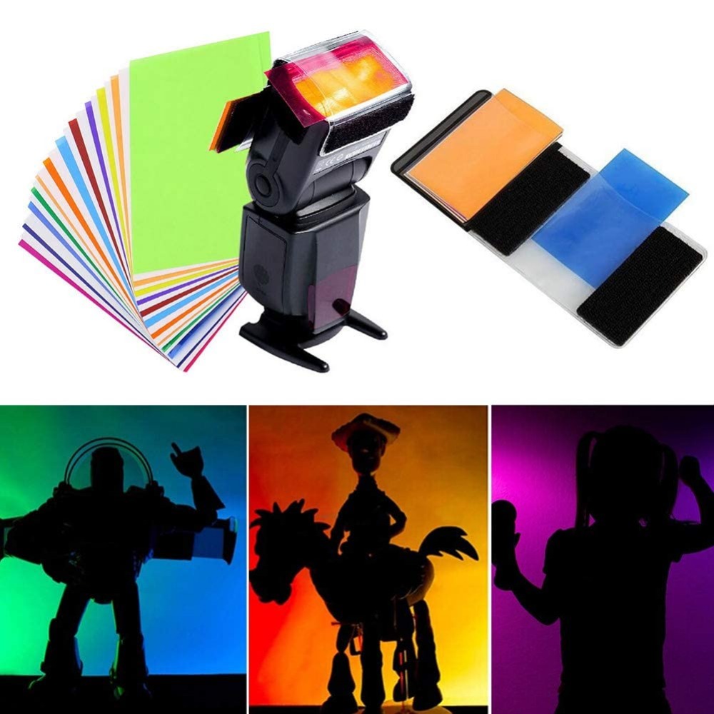 Photography Kit Pro - 12 Colors Camera Flash Gels Lighting