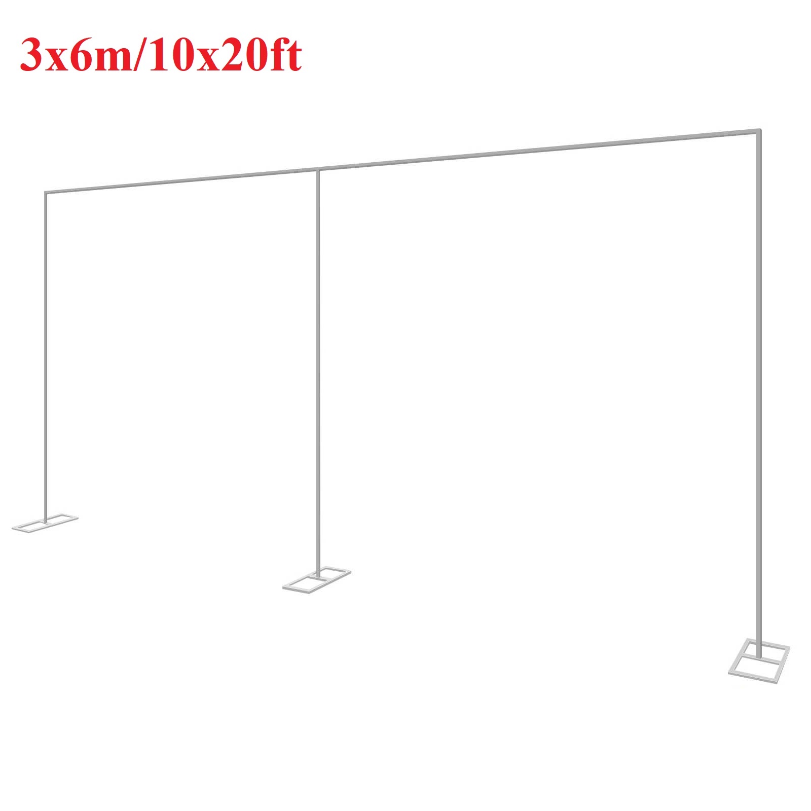 Photography Aesthetic - 3x6m/10x20ft Metal Wedding Arch Stand Heavy