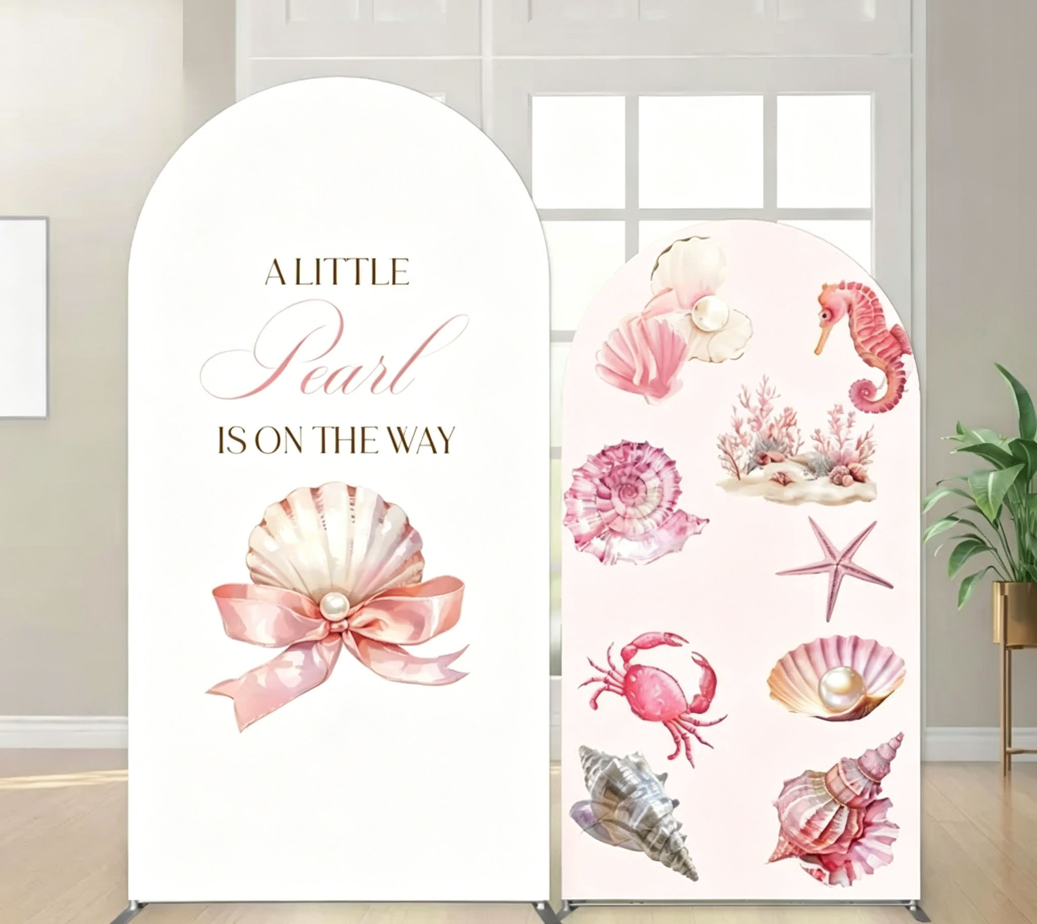 Photography Names - Custom 2-Side Little Pearl Baby Shower