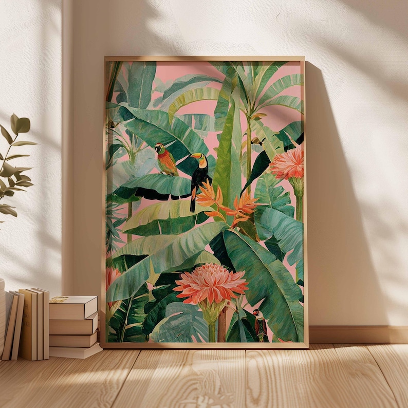 1pc Retro Tropical Canvas Post - đánh giá và giá Photography Pose
