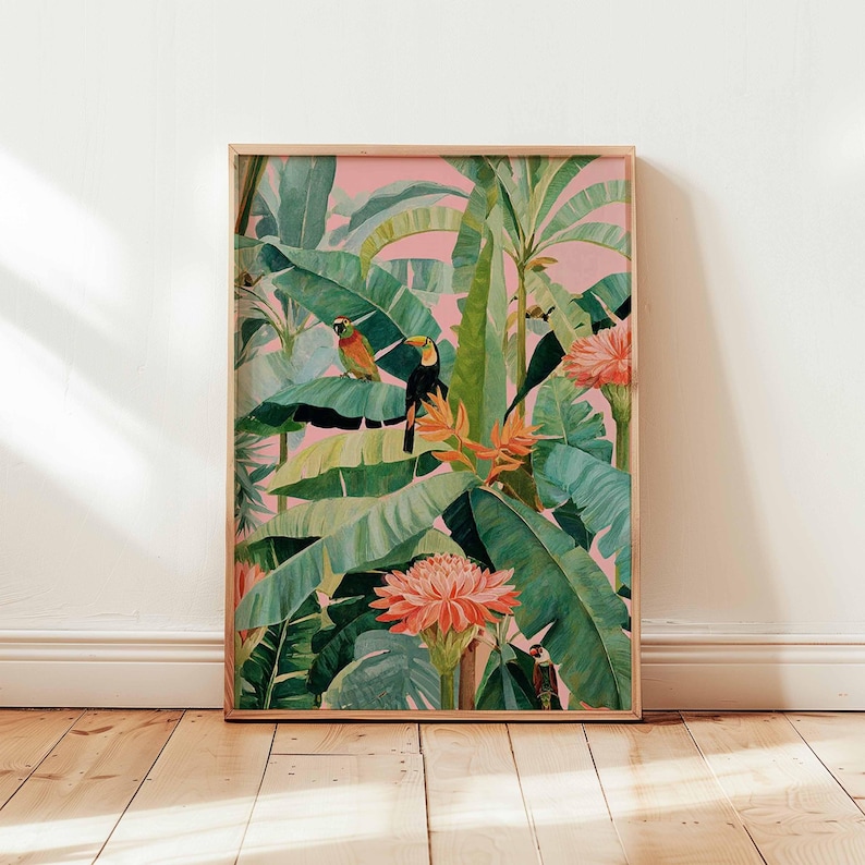 1pc Retro Tropical Canvas Post - đánh giá và giá Photography Pose