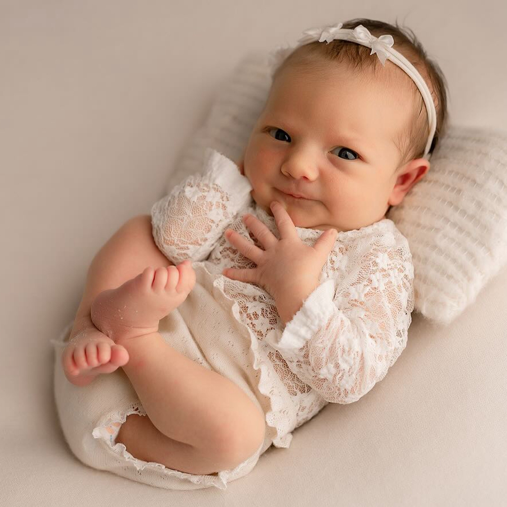 Newborn Photo Props White Lace - đánh giá và giá Photography Vintage Style