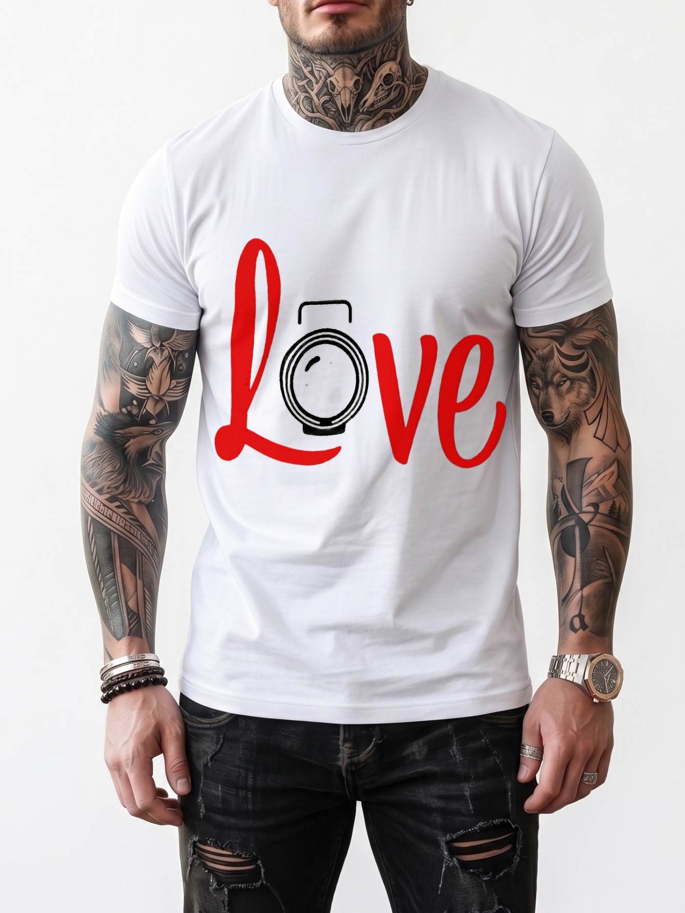 Streetwear Men Round Neck Shor - đánh giá và giá Photography Graphic Design