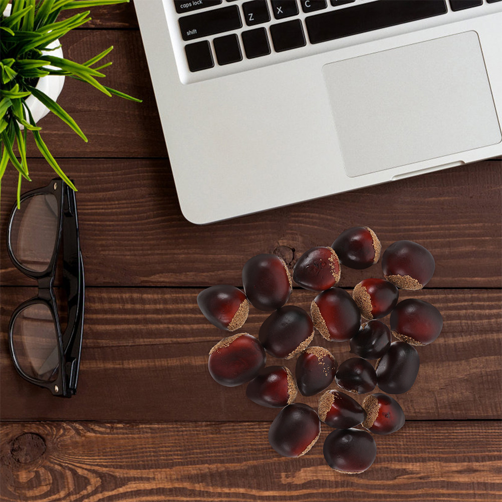 30Pcs Fake Nuts Decor Lifelike - đánh giá và giá Photography Aesthetic