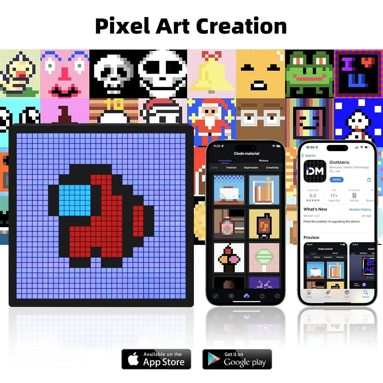 Smart LED Matrix Pixel Display - đánh giá và giá Pixel Art Led Panel