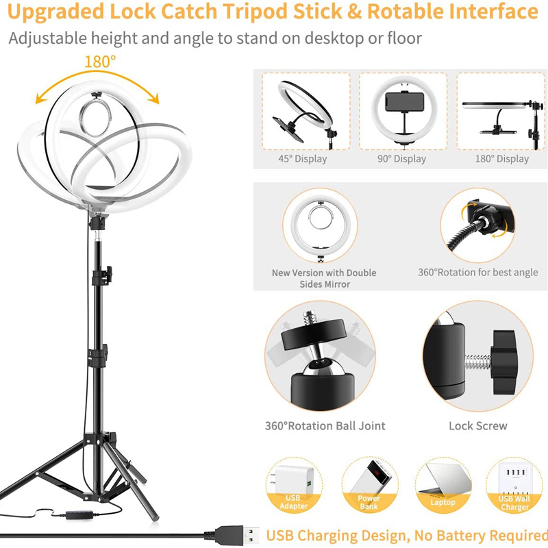 Video Light 16/26/33cm Selfie  - đánh giá và giá Photography Kit Pro