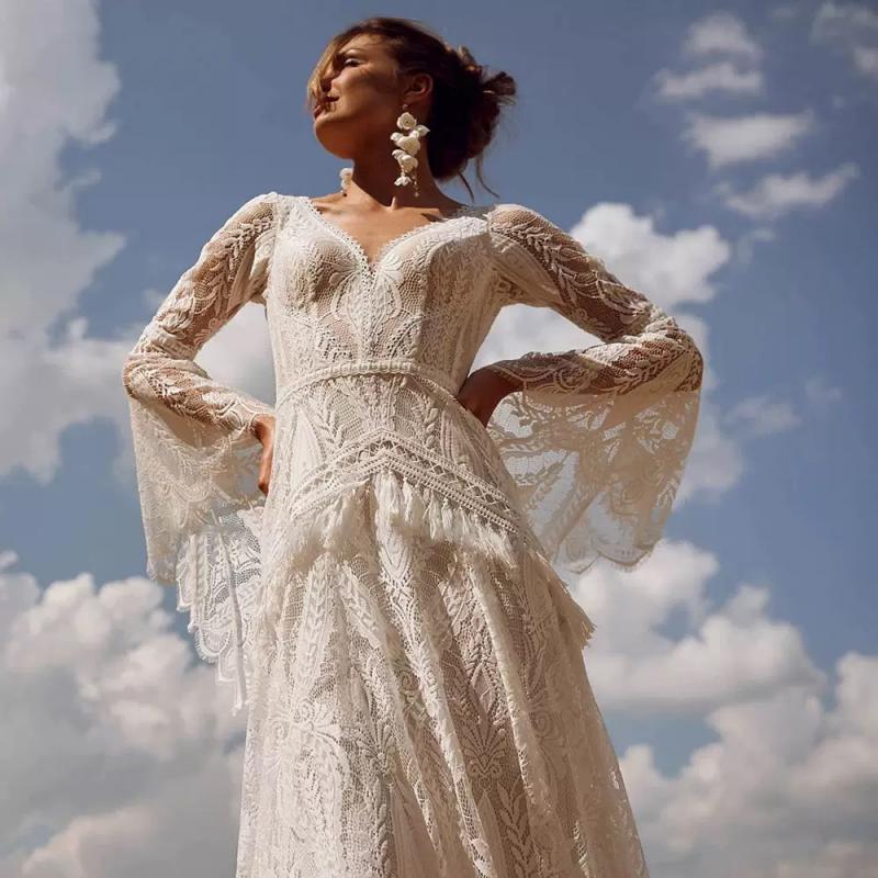 Lace Wedding Bohemian Style Tr - đánh giá và giá Photography Natural Lighting