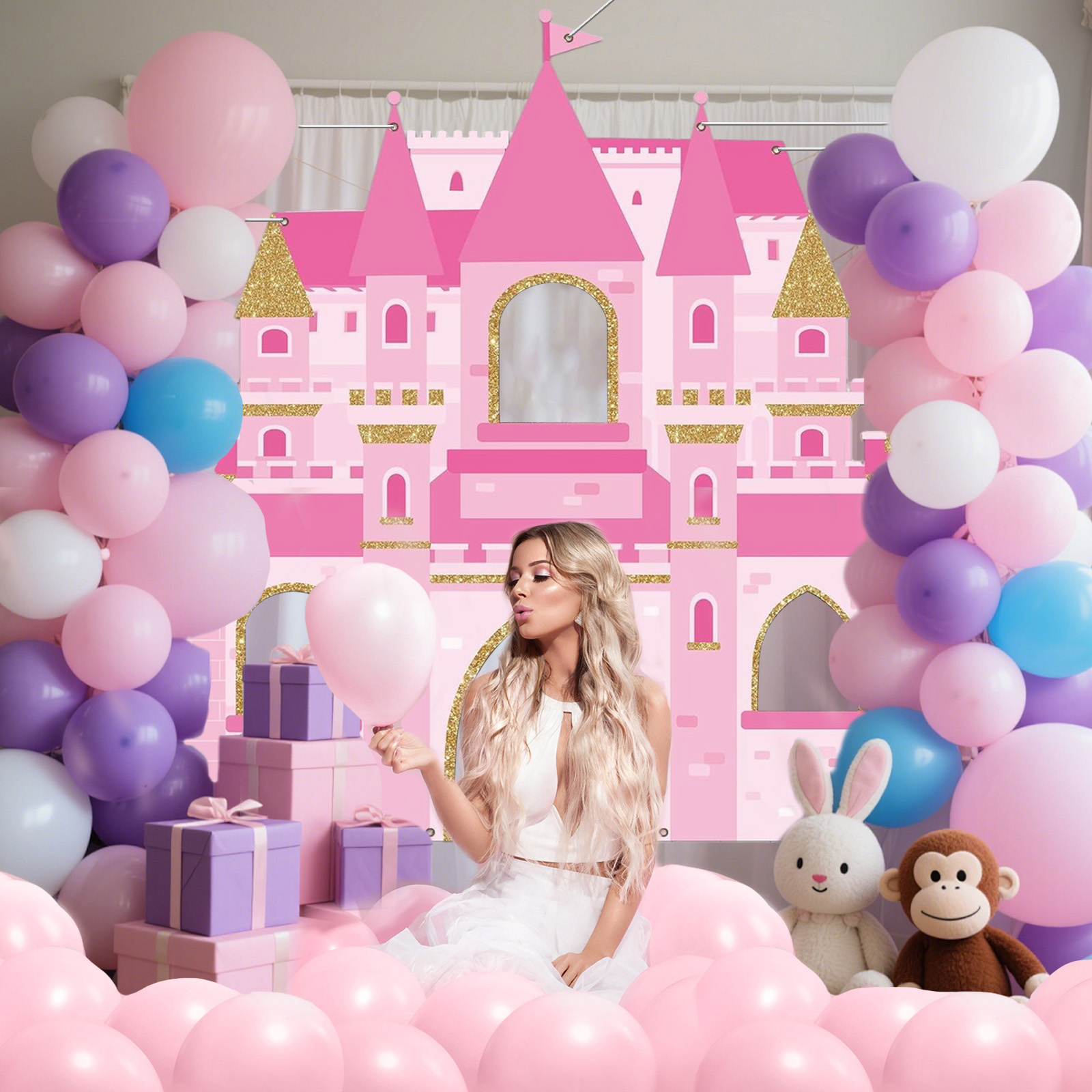 Pink Castle Party Photo Booth  - đánh giá và giá Photography Aesthetic
