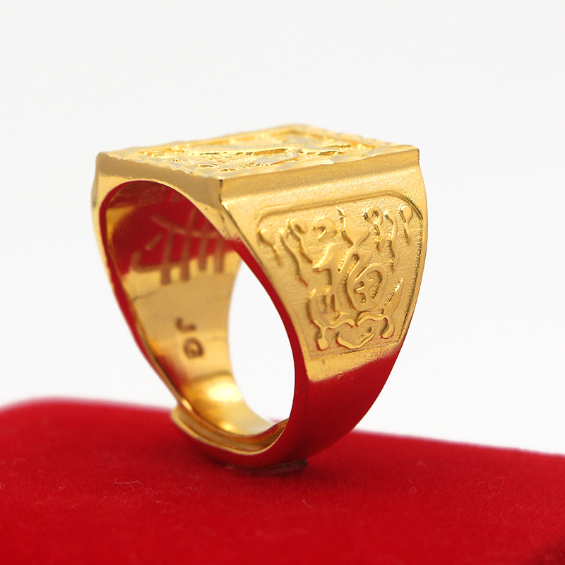 Grand Ambition Ring Men's 24K  - đánh giá và giá Photography Yellow