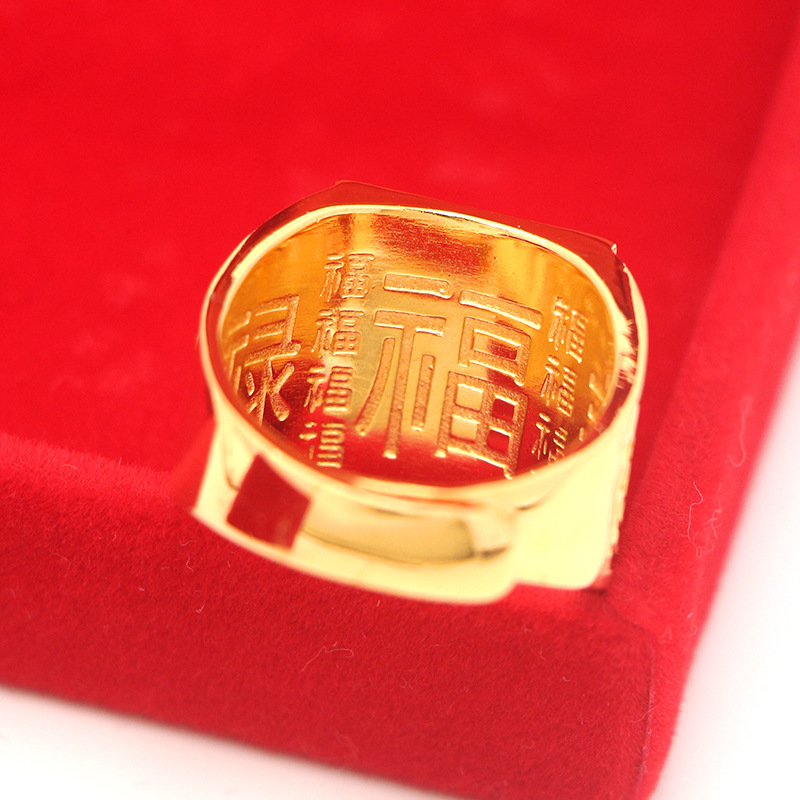 Grand Ambition Ring Men's 24K  - đánh giá và giá Photography Yellow
