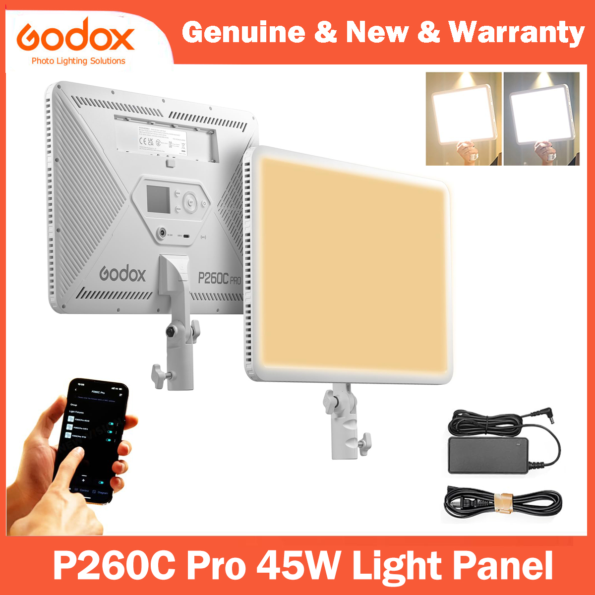 Godox P260C Pro LED Video Ligh - đánh giá và giá Pixel Art Led Panel