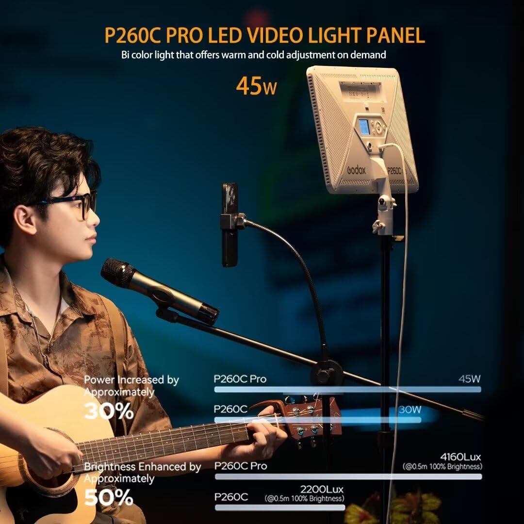 Godox P260C Pro LED Video Ligh - đánh giá và giá Pixel Art Led Panel