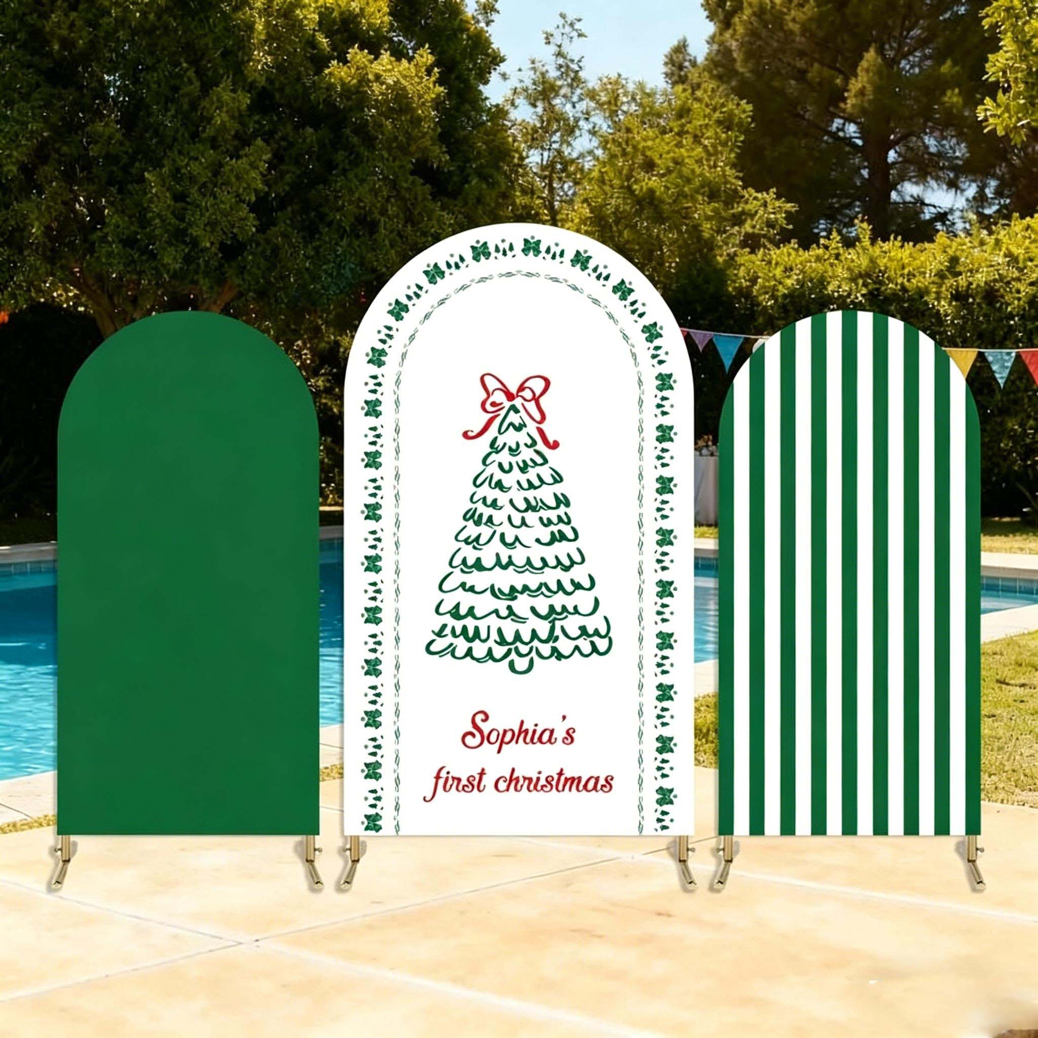 Custom 2-Side Christmas Arch B - đánh giá và giá Photography Names