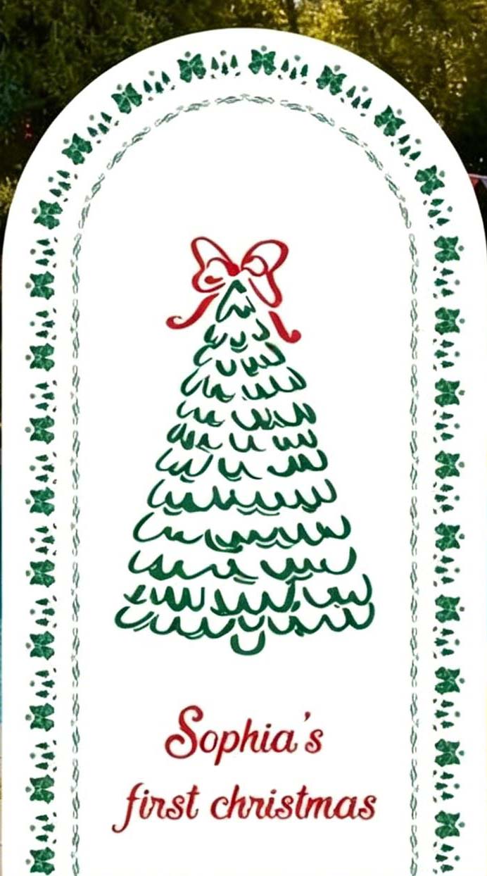 Custom 2-Side Christmas Arch B - đánh giá và giá Photography Names