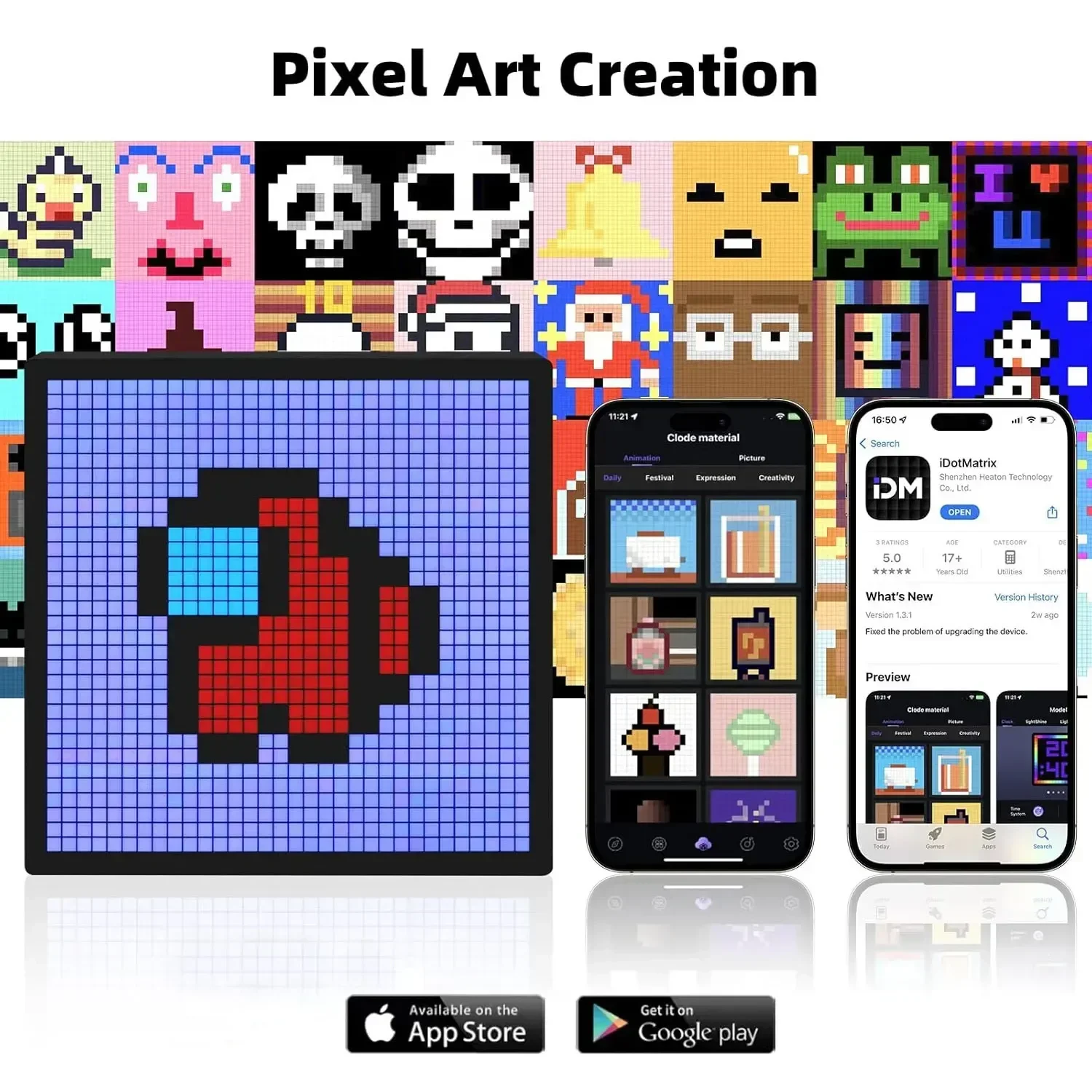 LED Pixel Display APP Control  - đánh giá và giá Pixel Art Led Panel